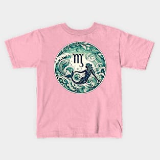 "Vintage Virgo Cosmos Symphony" _ Zodiac Horoscope Star Signs Kids T-Shirt